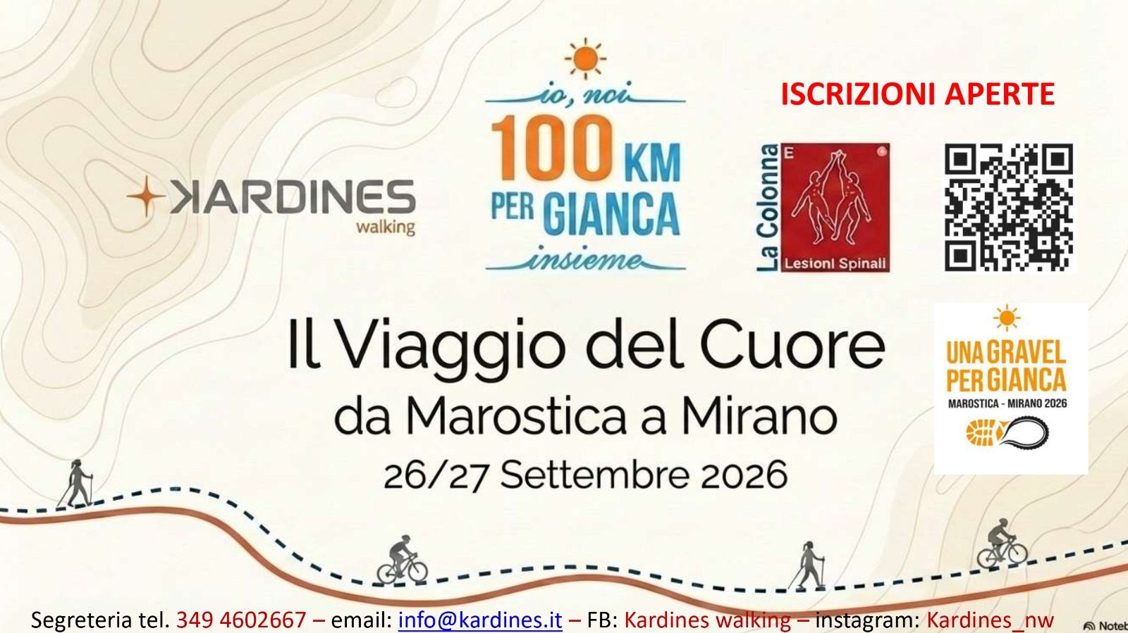 100 km per Gianca — da Marostica a Mirano, 26-27 settembre 2026